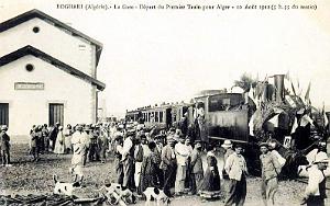 BOGHARI - GARE - INAUGURATION LIGNE D'ALGER - 1912